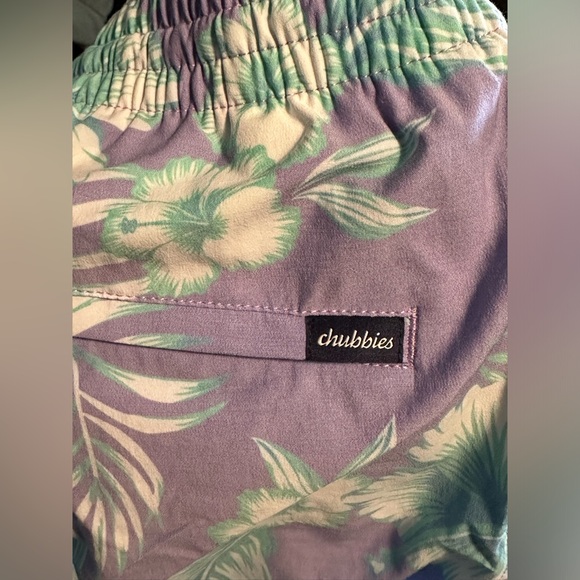 NEW men’s chubbies lined swim 5.5” shorts size small floral print - Picture 6 of 7